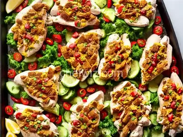 Sheet Pan Chicken Shawarma