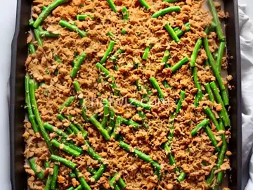 Sheet Pan Green Bean Casserole
