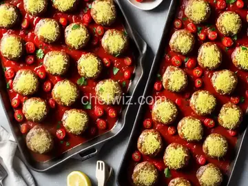 Sheet-Pan Meatballs With Burst Tomatoes and Parmesan Toast