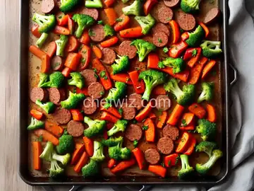 Sheet Pan Sausage and Seasonal Vegetables
