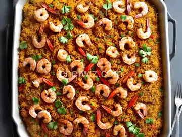 Sheet Pan Shrimp Biryani