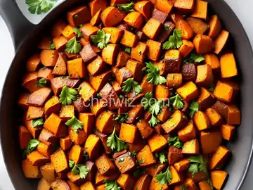 Shingled Sweet Potatoes With Harissa