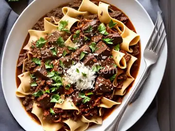 Short Rib Ragu with Pappardelle and Pecorino Romano