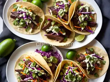 Short Rib Tacos With Cilantro-Lime Slaw