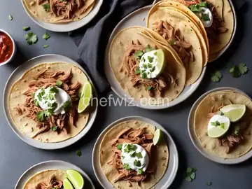 Shredded Chicken Birria Tacos