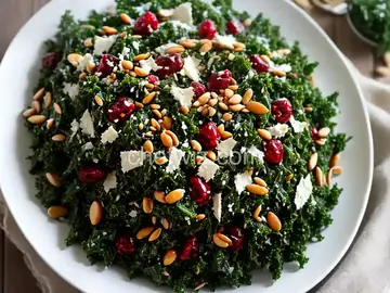 Shredded Kale Salad With Pine Nuts, Currants, and Parmesan Recipe