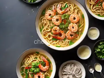 Shrimp Broth and Pasta