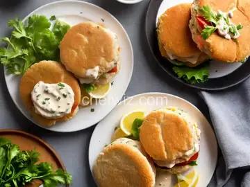 Shrimp Burgers with Old Bay Mayo