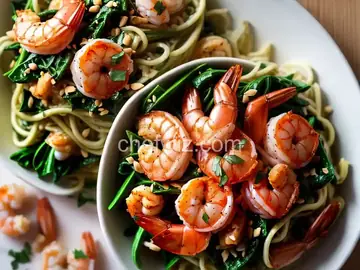 Shrimp Florentine with Zoodles
