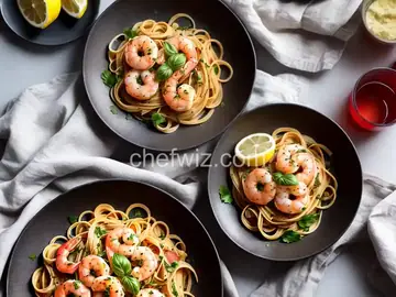 Shrimp Pasta with Lemon-Butter Sauce