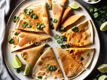Shrimp Quesadillas with Cilantro and Lime