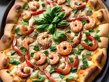Shrimp Scampi Pizza