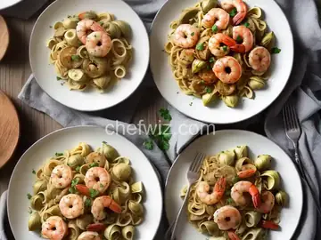 Shrimp Scampi with Artichokes