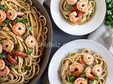 Shrimp Scampi with Linguini
