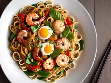 Shrimp Stir Fry With Egg Noodles