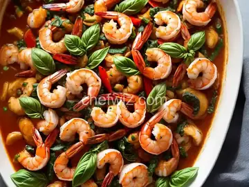 Shrimp and Basil Stir-Fry