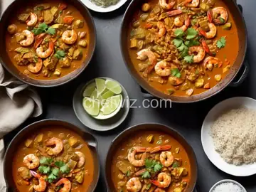 Shrimp and Cabbage Curry