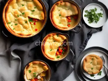 Shrimp and Crab Soufflés with Red Bell Pepper and Tarragon