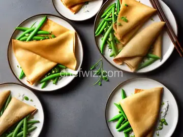 Shrimp and Sugar Snap Pea Bánh Xèo (Vietnamese Sizzling Rice Crepes)
