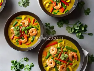 Shrimp and Vegetable Yellow Curry