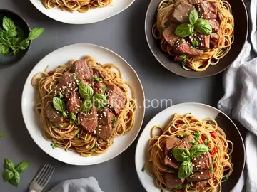 Sicilian Pork with Spaghetti