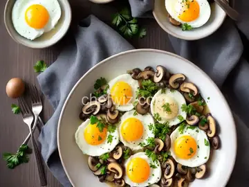 Silky Steamed Eggs With Mushrooms