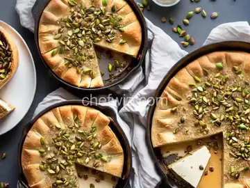Simple Baked Brie With Honey and Pistachios Recipe
