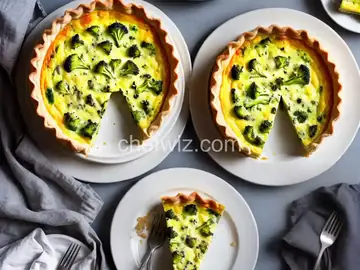 Simple Broccoli and Brie Cheese Quiche