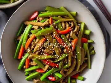 Simple Chinese-style Leek Stir-Fry