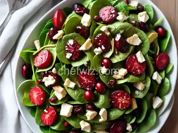 Simple Cranberry Spinach Salad
