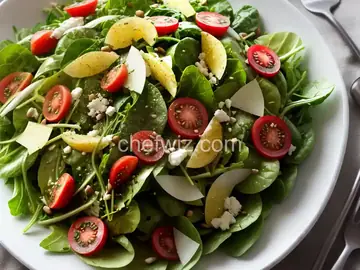 Simple Green Salad with Champagne Vinaigrette