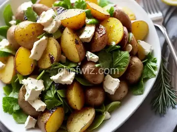 Simple Grilled-Potato Salad With Grilled-Lemon Vinaigrette Recipe