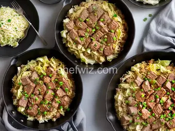 Simple Pork and Cabbage Skillet