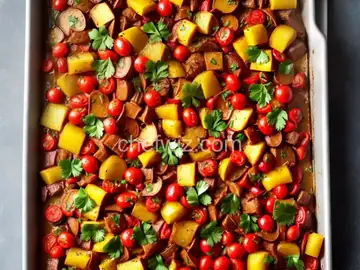 Simple Sheet Pan Ratatouille