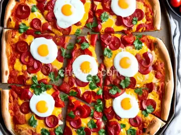 Simple Southwestern Breakfast Pizza