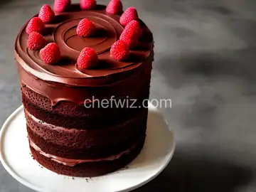 Simple Two-Layer Chocolate Birthday Cake with Milk Chocolate Ganache