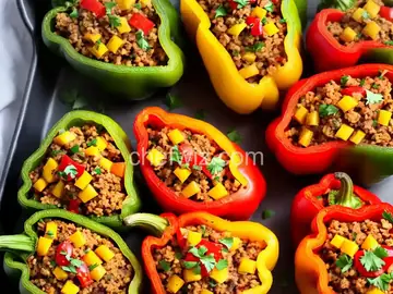 Simple and Easy Stuffed Peppers