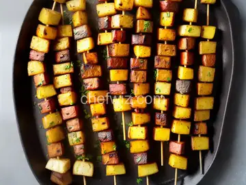 Skewered Grilled Potatoes
