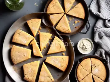Skillet Almond Shortbread