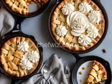 Skillet Apple Pie with Cinnamon Whipped Cream