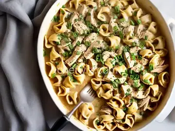 Skillet Chicken Tortellini Alfredo