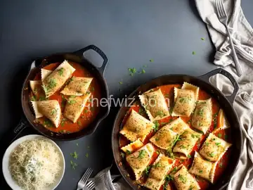 Skillet Chicken and Ravioli