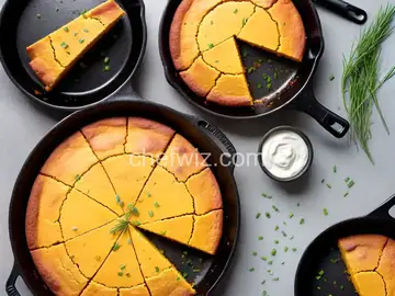 Skillet Cornbread With Chives
