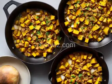 Skillet Crookneck Squash and Onions