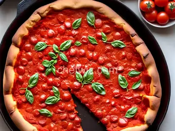 Skillet Deep Dish Pizza