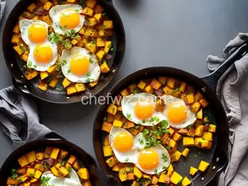Skillet Eggs With Squash