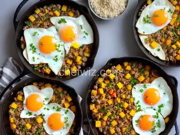 Skillet Hash and Eggs