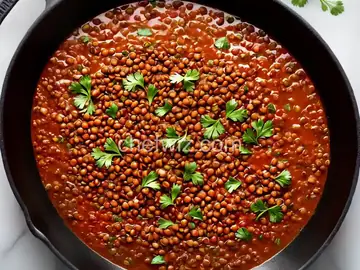 Skillet-Popped Lentils with Parsley