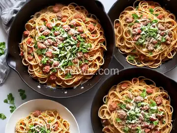 Skillet Spaghetti alla Carbonara with Kale Recipe