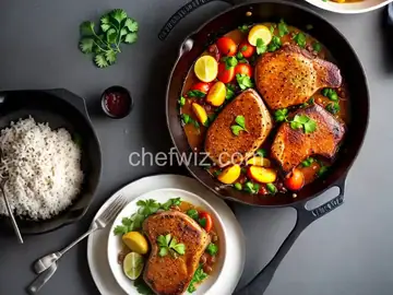Skillet Sweet and Tangy Pork Chops